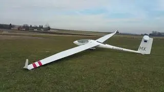 LET Model 1:3 ASH-26 FES 6m glider self-launching and low pass