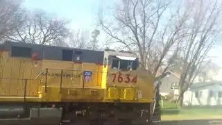 UP 7634 leads C45AC duo on EB freight