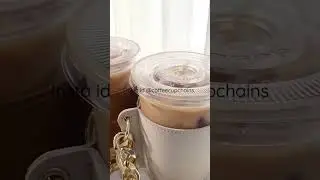 Shop coffee cup holder | reusable coffee sleeve holder with chain | perfect holiday new year gift ।