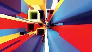 4K Portals & Abstract Background | 3D Motion Graphics | Colorful background | Tunnel loop UHD
