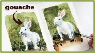 Revive your watercolor painting with gouache!