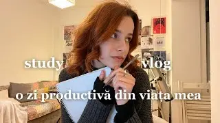 study vlog I o zi productivă din viața mea: despre licență, haircare routine, ce citesc