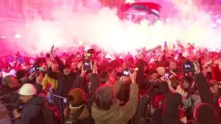Croatia fans in Zagreb celebrate third place at Qatar World Cup | AFP