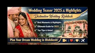 Best Wedding Teaser 2025 | Ultimate Guide to Wedding Highlights 2025 | Destination Wedding Rishikesh
