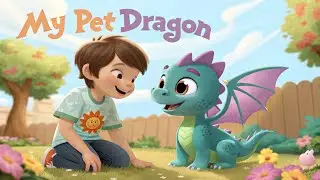 My Pet Dragon | Fun Kids Song with Cute Dragon & Boy | HappyChirps TV