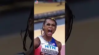 Sha&rsquo;Carri Richardson &ndash; The Comeback Queen of the Track! 🔥🇺🇸#ShaCarriRichardson #shorts