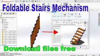 How to Make Foldable stair mechanism in SolidWorks