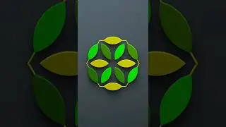 Design Tutorial: Simple Geometric Flower Leaf Circle Logo in Adobe Illustrator.