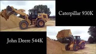 John Deere 544K vs Cat 930K - bucket loading comparison
