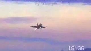 23rd FS F-16 CD CJ taking off from Aviano OAF '99