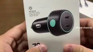 Автомобильное зарядное устройство и кабель, совместимые с iPhone USB-C Joyroom JR-CCN02 70 Вт и U...