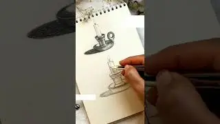 Tutorial on sketching candles and candlesticks🕯️#drawing #sketch #tutorial #pencildrawing #candles