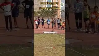 HANDICAPPED SHOT PUT THROW🥺🥺#shotputthrow #shorts