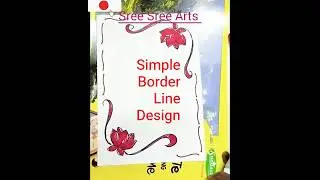 Sree Sree Arts - Simple border line designs, Project work designs #shorts #ytshorts #viral