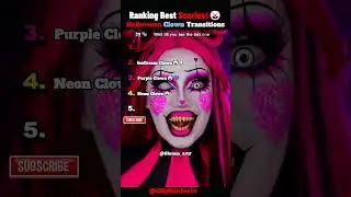 Ranking the Best Scariest Halloween Clown Transitions Ever 👻🤡 #Shorts #Halloween #TikTok