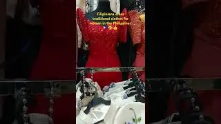 Filipiniana dress 🥰 Traditional clothes for woman in the Philippines 🇵🇭🥰👍#shortvideo #filipiniana