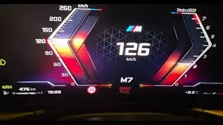 2025 BMW M340i .- 100-190 Km/h in 7th gear. (7th gear acceleration).