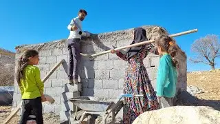 Объединенные усилия: история братьев и сестер-кочевников, цементирующих крышу своего племенного дома