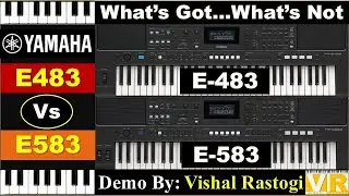 Yamaha PSR-E483 Vs E583 Keyboards || Main Differences || Specs || Price & Availability