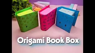 DIY Cute Origami Book Box 📚✨ | Easy Paper Craft with Hidden&nbsp;Storage