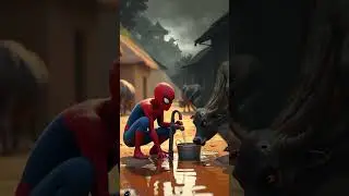 ❤️Evolution of spiderman and cow❤️☑️#spiderman #cow #evolution #cute
