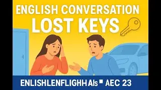 English Conversation Practice – AEC 23: Lost Keys 🔑 | Everyday English Dialogue for Beginners