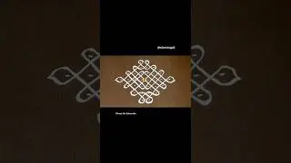 8&times;2 Dots Easy Daily Muggulu | Thipkyanchi,Festival Rangoli | Easy Chukkala Muggulu #Star Rangoli