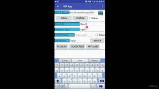 Develop MQTT Client Android App : The Final App on Android - a quick view