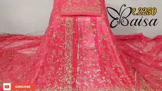 Heavy Hamrahi pyor poshak with  zerry and foil gota work istich lehanga with aster magji c