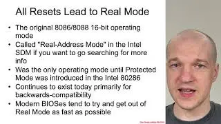 Arch4001 Intel Firmware Attack & Defense: 01 Reset Vector 01 Intro 01 Real Mode Intro