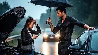 Her Car Died in the Rain — The Mafia Boss Pulled Over and Said, “Get In. I’ll Take You Home”