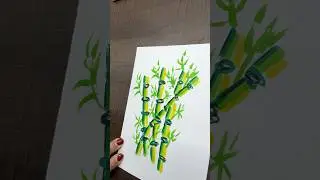 Easy Bamboo Drawing Using Brush Pens #brushpen #bamboo #easydrawing #artforbeginners #artforkids