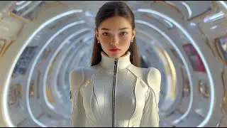 Luxury of the Golden Future City 3100 | Relaxing Sci-Fi Cinematic Visuals | 4K