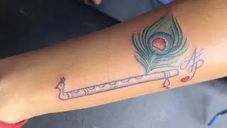 Best Basuri and peacock feather tattoo
