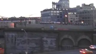 Bagpipes across Brooklyn Bridge 9/11