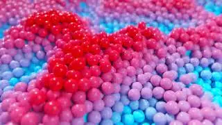 dynamic bright balls on a moving wave surface