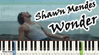 Shawn Mendes - Wonder [Piano Tutorial | Sheets | MIDI] Synthesia