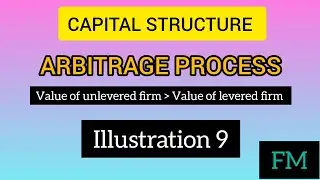 CA Inter FM | Capital structure | illustration 9 |  Arbitrage process | Financial management|