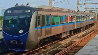 MRT Jakarta North South Line MRTJ Nippon Sharyo 1000 Series Lebak Bulus BSI - Blok M BCA + Walk tour