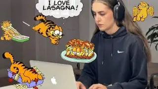 making lasagne until Garfield urges me to sign adoption papers