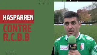 Hasparren contre R.C.B.B seizième de finale aller