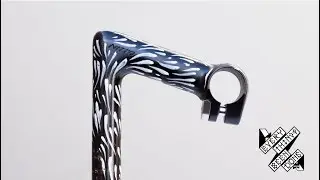 Painting bike parts in the garage