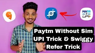 Paytm Without Sim Unlimited UPI Trick 🔥🔥 Swiggy Unlimited Refer Steps (₹200 Ka Food Only ₹50 Pe) 🤑🤑