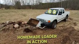 Front bucket loader thing for a truck