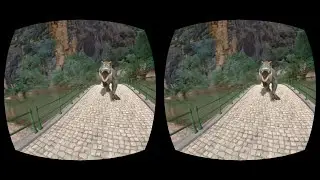 Dinosaur chases you VR box 360
