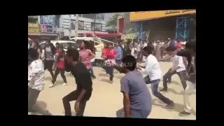 SVCET Students Performing Flash Mob at Chittoor