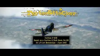 Curtiss P40 E based on a Curtiss Hawk GC 1/5 - 1st  Escadrille, June 1940