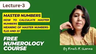 How to calculate Master Numbers Master Number 11 Master Number 22 Master Number 33 in hindi