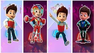 Paw Patrol 🚓 Rayder Vs Chase Vs Rayder Vs Marshall #tiles hop #paw patrol #tiles hopgame #cartoon