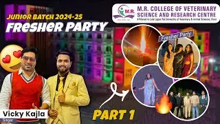 Fresher&rsquo;s Party 2024-25 At MR College of Veterinary Science Affiliated To LUVAS #vlog #vetcollege